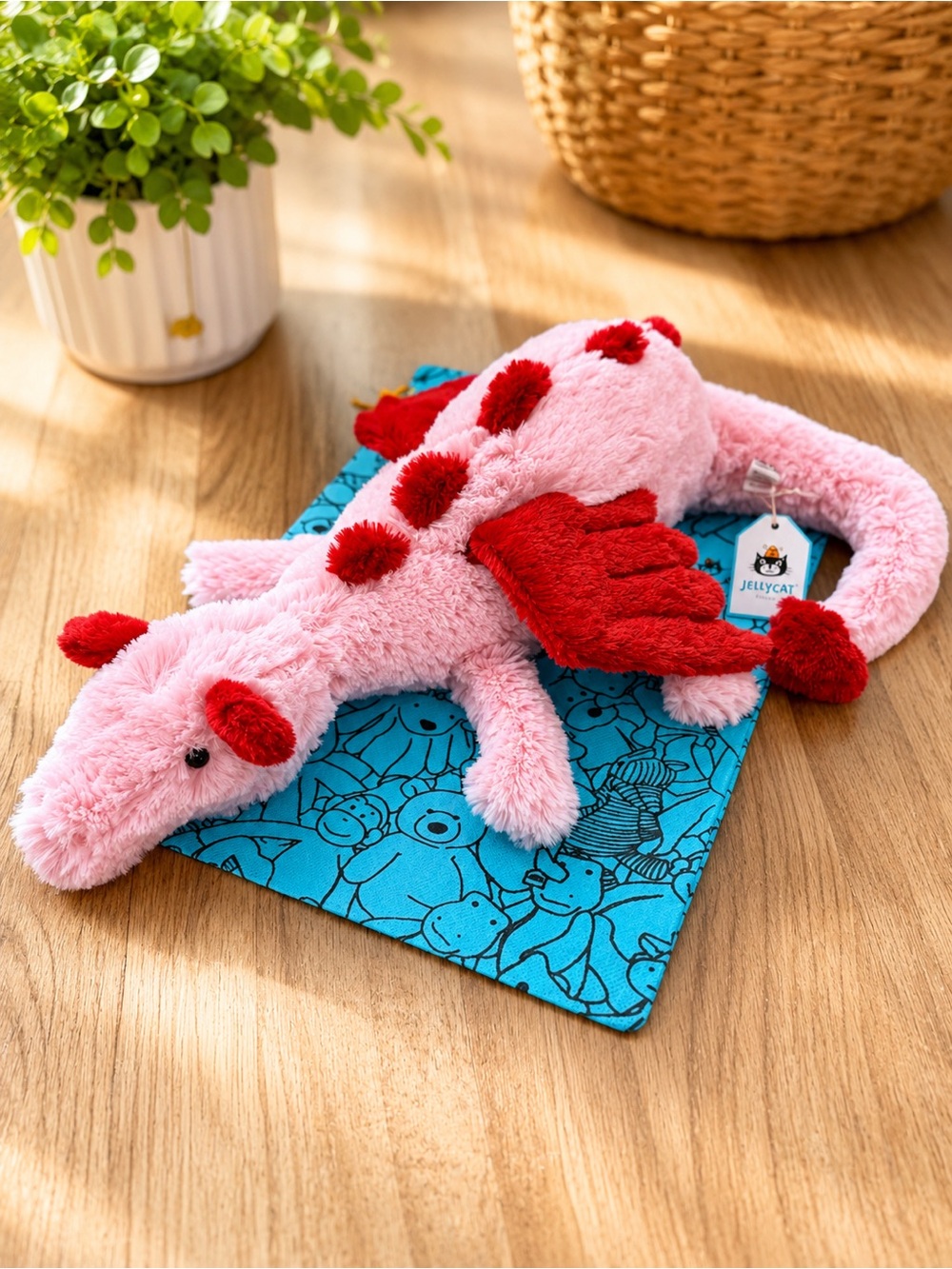 Jellycat Heart Dragon NWT LIMITED EDITION